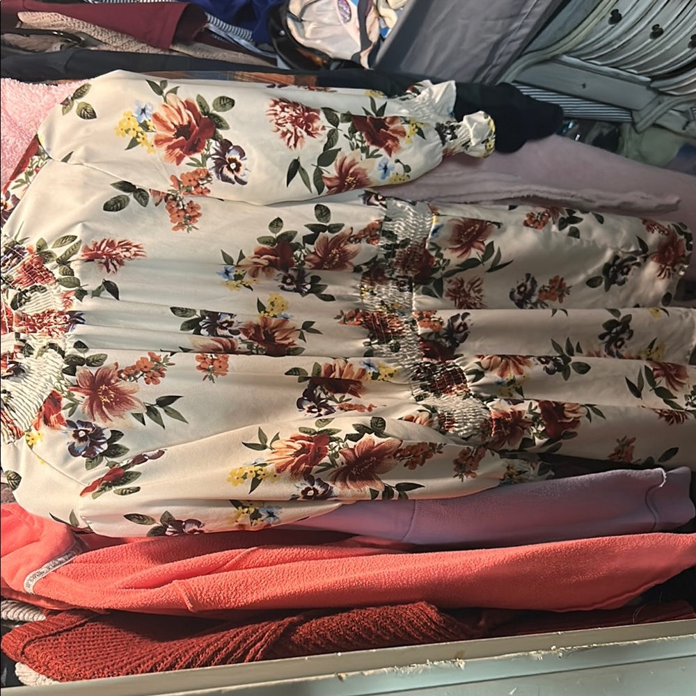 Floral Long-Sleeve Dress